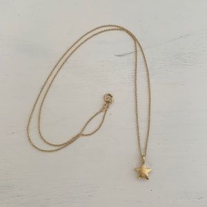 Golden star necklace
